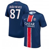 Paris Saint-Germain Joao Neves #87 Kotipaita 2024-25 Lyhythihainen